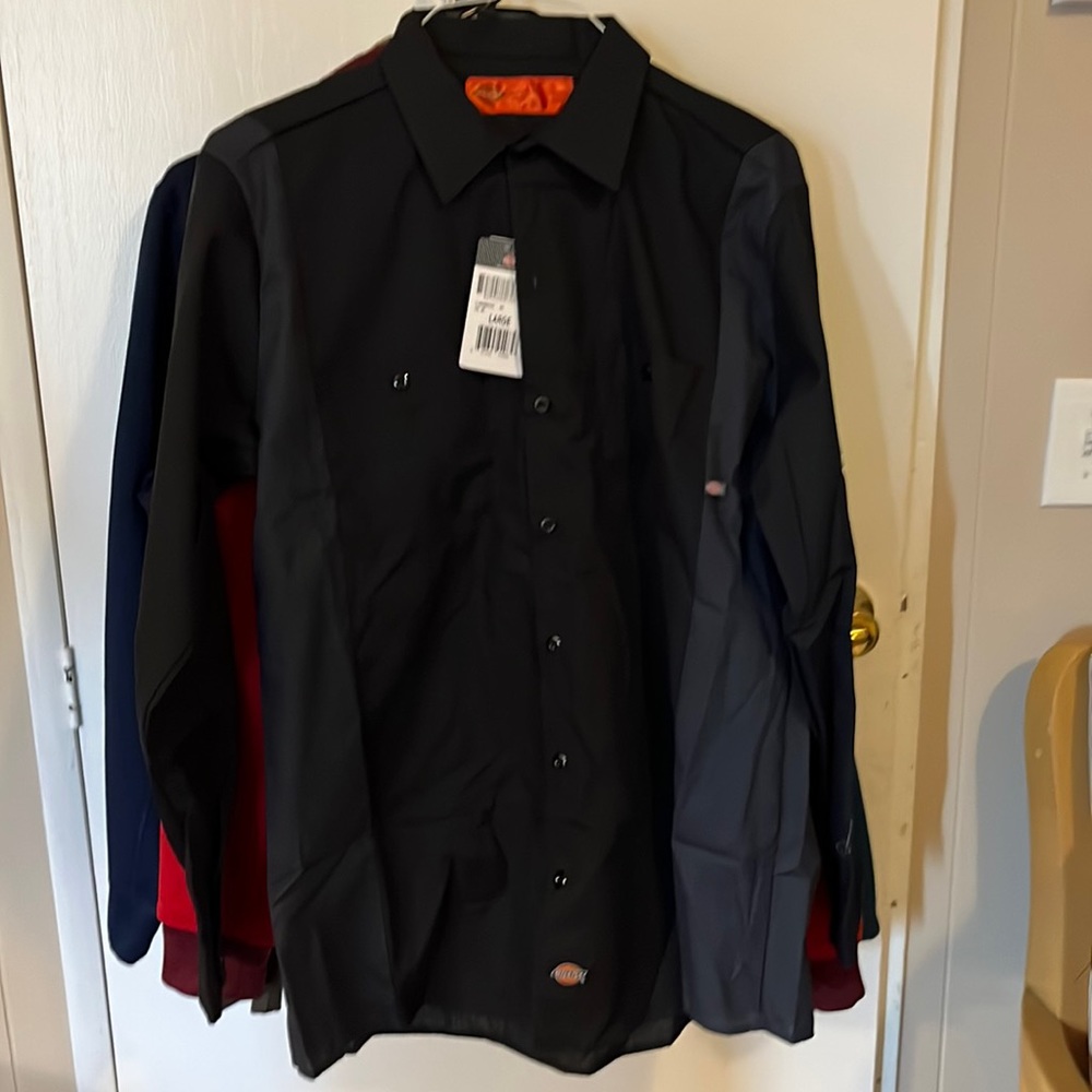 long sleeve Dickies shirt size L mens black